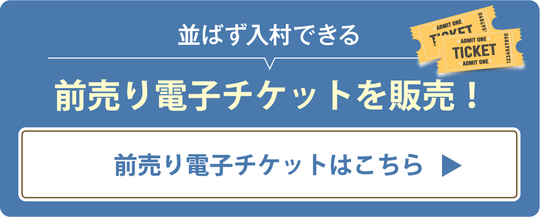 国宝 並ばず入村できる前売り電子チケット 販売！