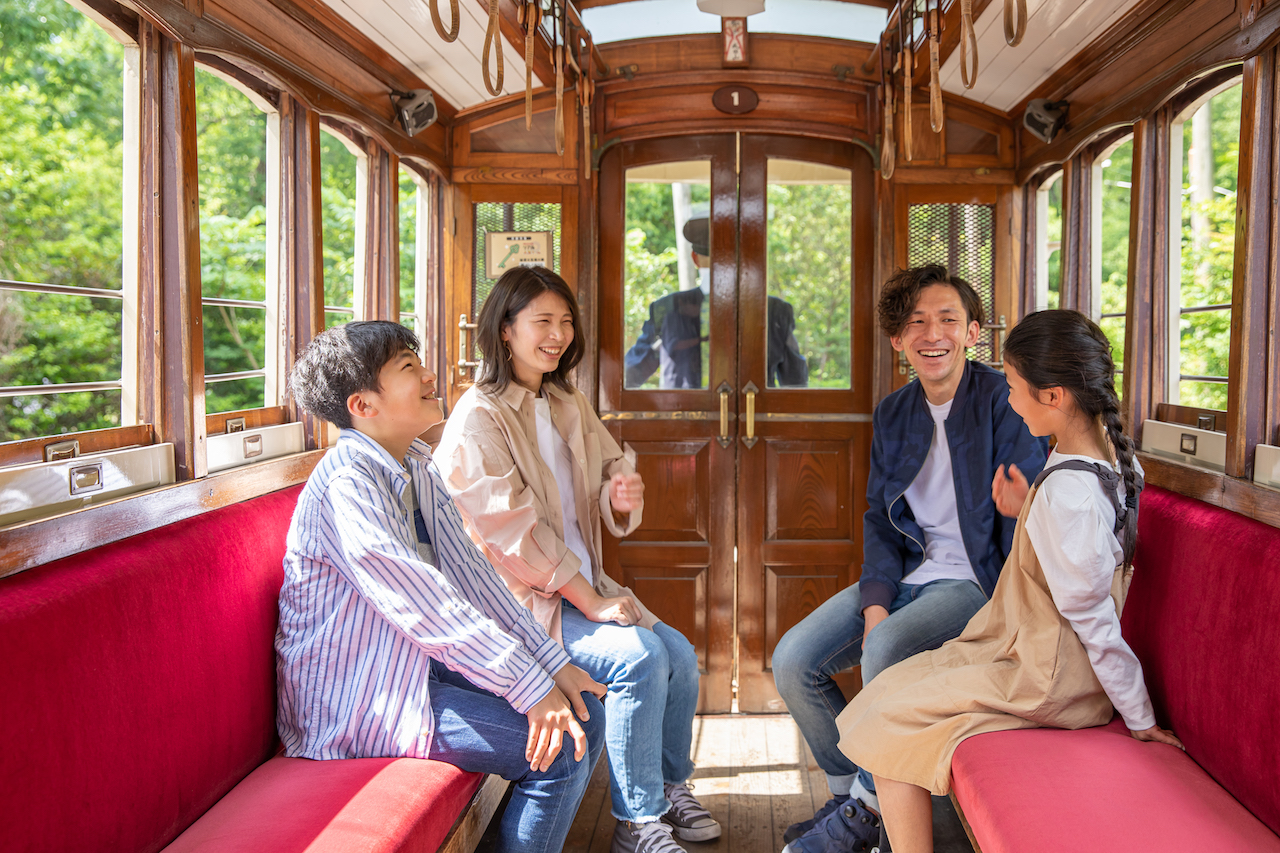 見た目もかわいいけど、電車の中もかわいい！