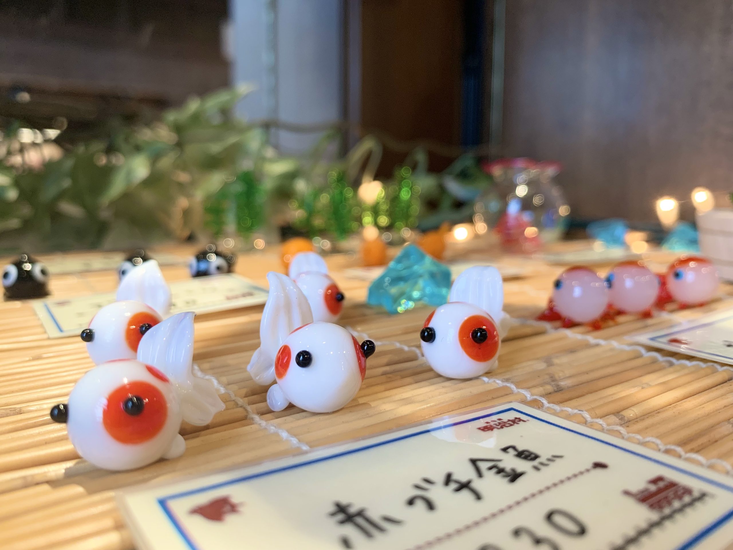 ガラスの人形各種/280円~